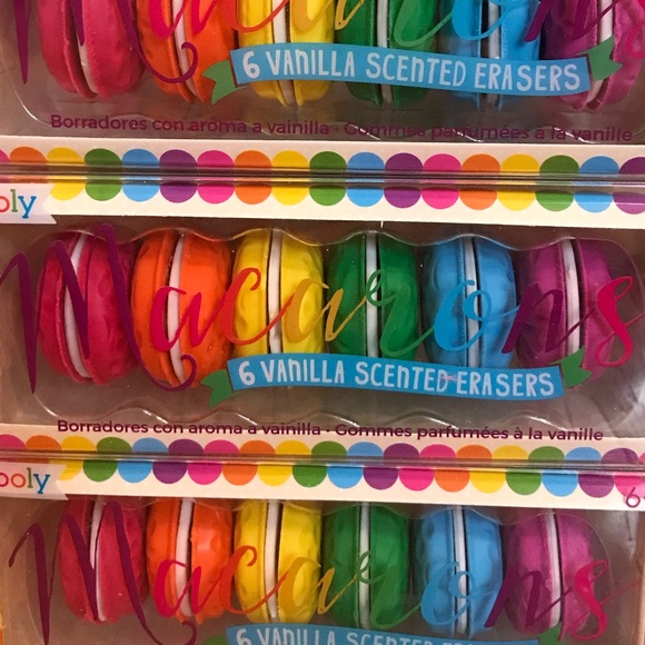 Macaron Vanilla scented erasers - Picture 5 of 7